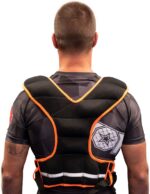 Gilet de poids en néoprène - 8 kg, noir-rouge – Image 3