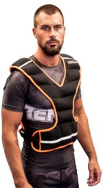 Gilet de poids en néoprène - 8 kg, noir-rouge – Image 4