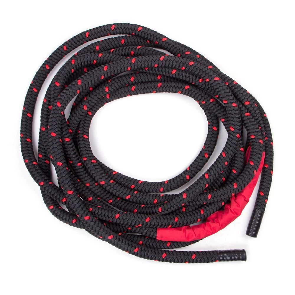 Battle rope 15 m - noir-rouge, 35 mm