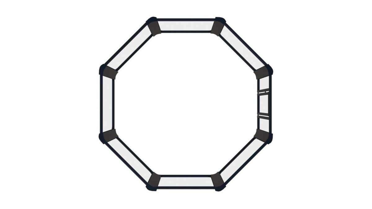 Cage MMA sans fond - 4 x 4 m, longueur par élément 166 cm - Image 2