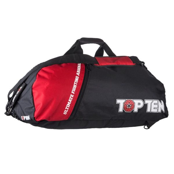 Sac à dos « UFA » - 75 cm x 30 cm x 35 cm, noir-rouge