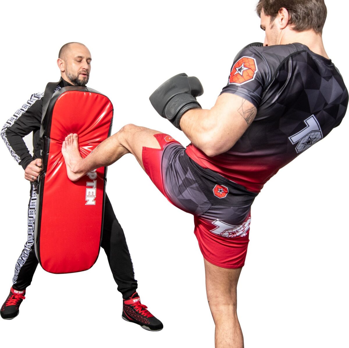 Bouclier de frappe « Kick Case » - rouge-noir - Image 4